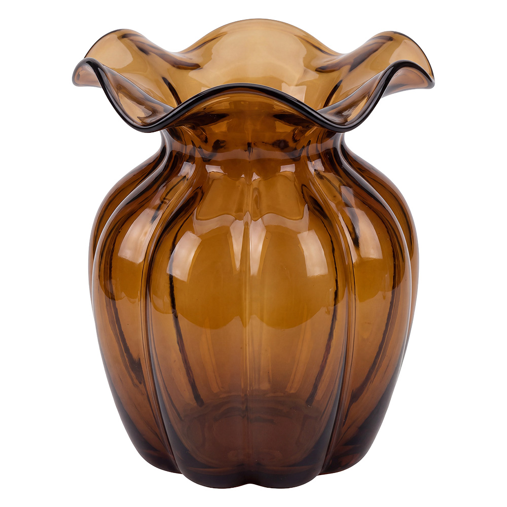 Clayre & Eef Vase Marron Verre