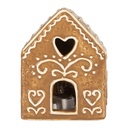 Decorazione casa con LED Marrone Bianco 8x6x10 cm