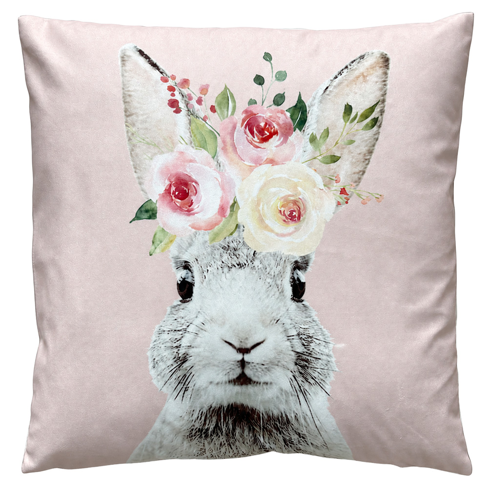 Cushion filled Pink Grey 45x45x4 cm