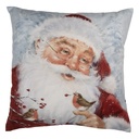 Cushion Cover Grey Red 45x45 cm