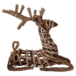 [5RO0404] Deko Antilope Braun 50x15x43 cm