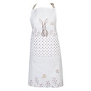 Kitchen Apron White, Brown 70x85 cm