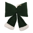 Decorative Bow Green White 28x10x40 cm