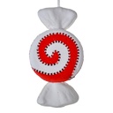 Christmas Decoration Pendant Candy Red White 33x18x4 cm