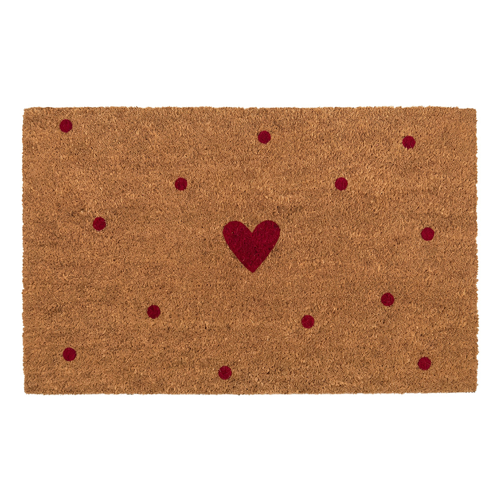 Türmatte Drinnen Braun Rot 75x45x1 cm