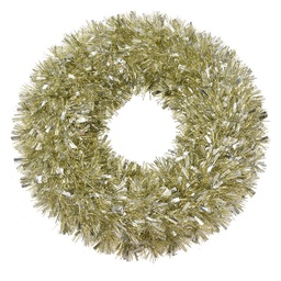 [65524] Weihnachtsdeko Kranz Goldfarbig Ø 45x6 cm