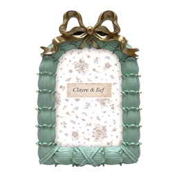 [2F1405] Picture Frame Green Gold colored 15x3x21 cm / 10x15 cm