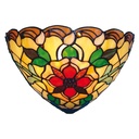Applique Tiffany Marron, Rouge, Jaune 30x15x20 cm E14/max 1x40W