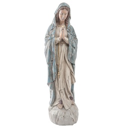 [5PR0037] Decoration Statue Maria Beige, Blue 22x19x78 cm