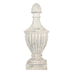 [5MG0065] Decorazione Ornamento Beige Grigio 26x26x64 cm