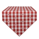 Table Runner White Red 50x160 cm