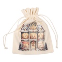Sac cadeau Blanc Vert 21x1x25 cm