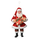 Decorazioni Natalizie Pendente Babbo Natale Rosso Bianco 10x6x17 cm