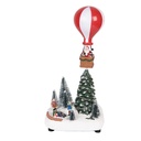 Décoration de Noël Sapins de Noël avec LED Vert Blanc 17x13x32 cm / 3xAA