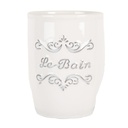 Toothbrush Holder White Ø 8x10 cm