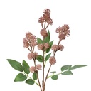 Deko Ast mit Blumen Rosa Grün 16x7x68 cm