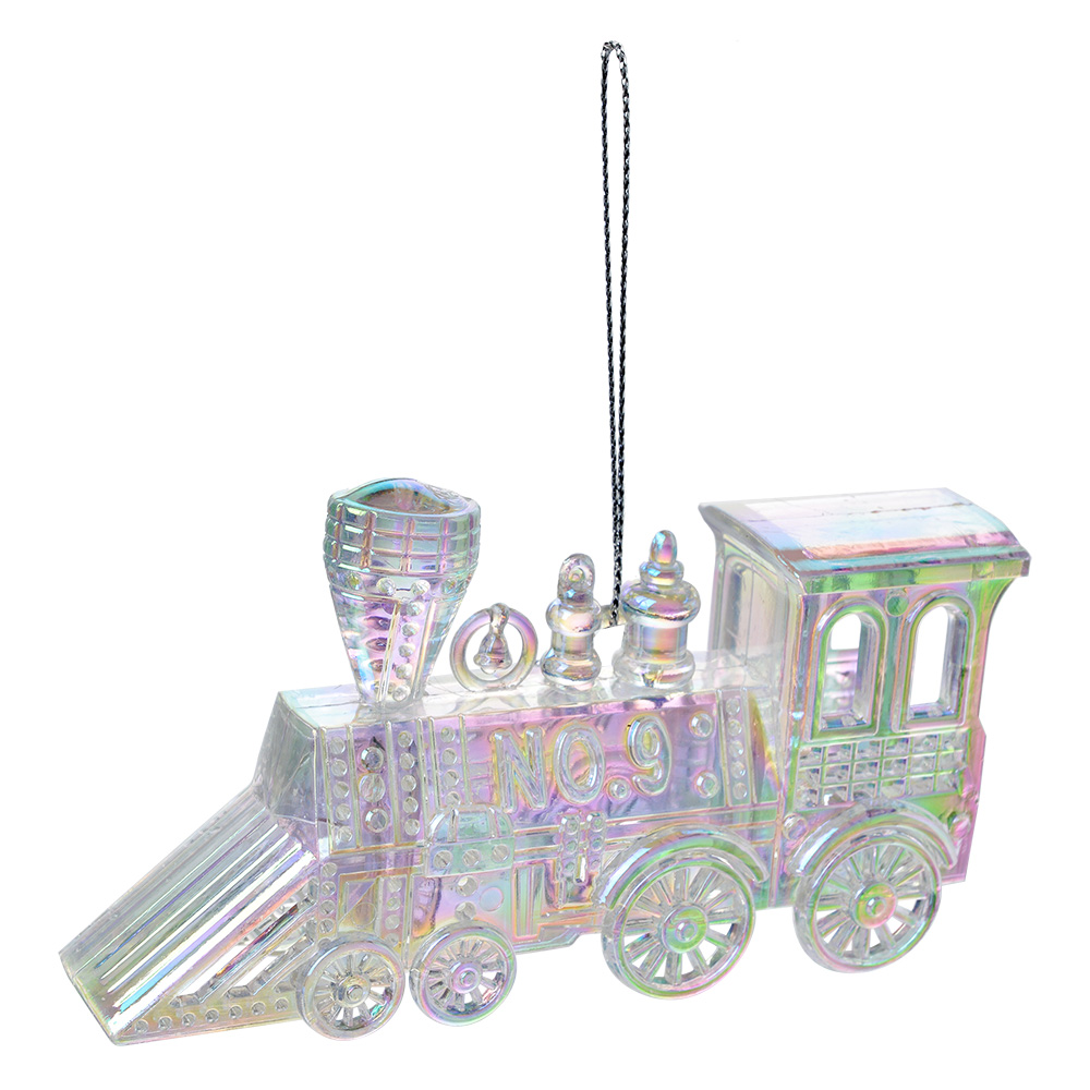 Anhänger Lokomotive Silberfarbig 12x2x7 cm