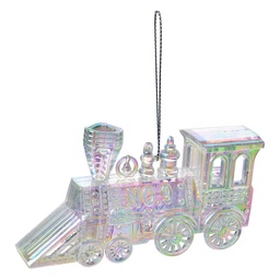 [65601] Anhänger Lokomotive Silberfarbig 12x2x7 cm