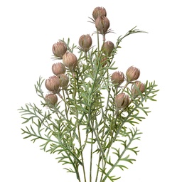 [6PL0349P] Branche de décoration avec fleurs Rose Vert 16x16x47 cm