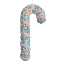 Clayre & Eef Christmas Ornament Candy Cane 20 cm Pink Plastic