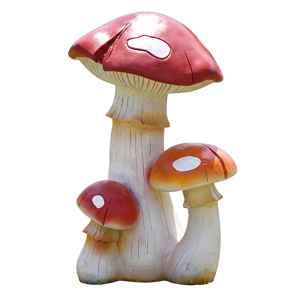 Decoration Mushrooms Red White 25x23x40 cm