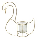 Portacandele Cigno Oro 33x13x41 cm