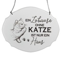 Text Board White Black 18x1x15 cm