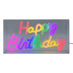[6LMN0006] Lampada a parete neon Rosso 31x4x16 cm