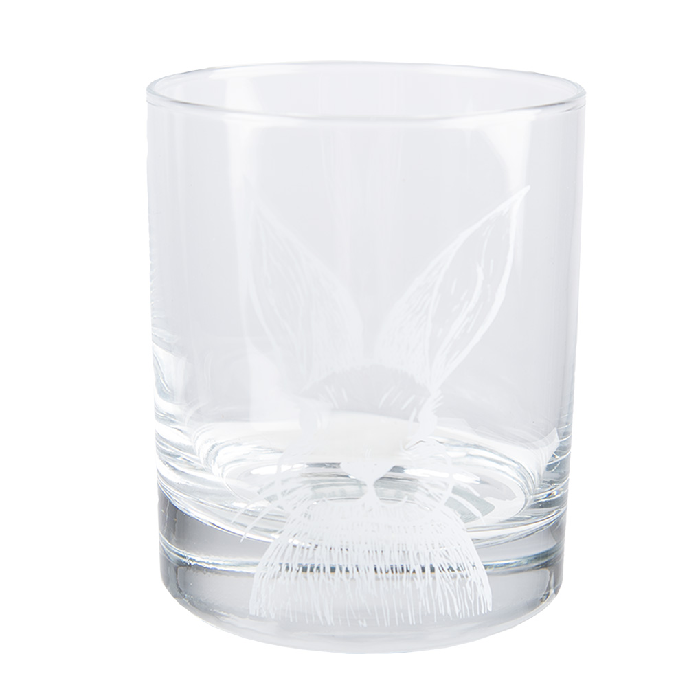 Trinkglas Transparent Weiß Ø 7x9 cm / 300 ml