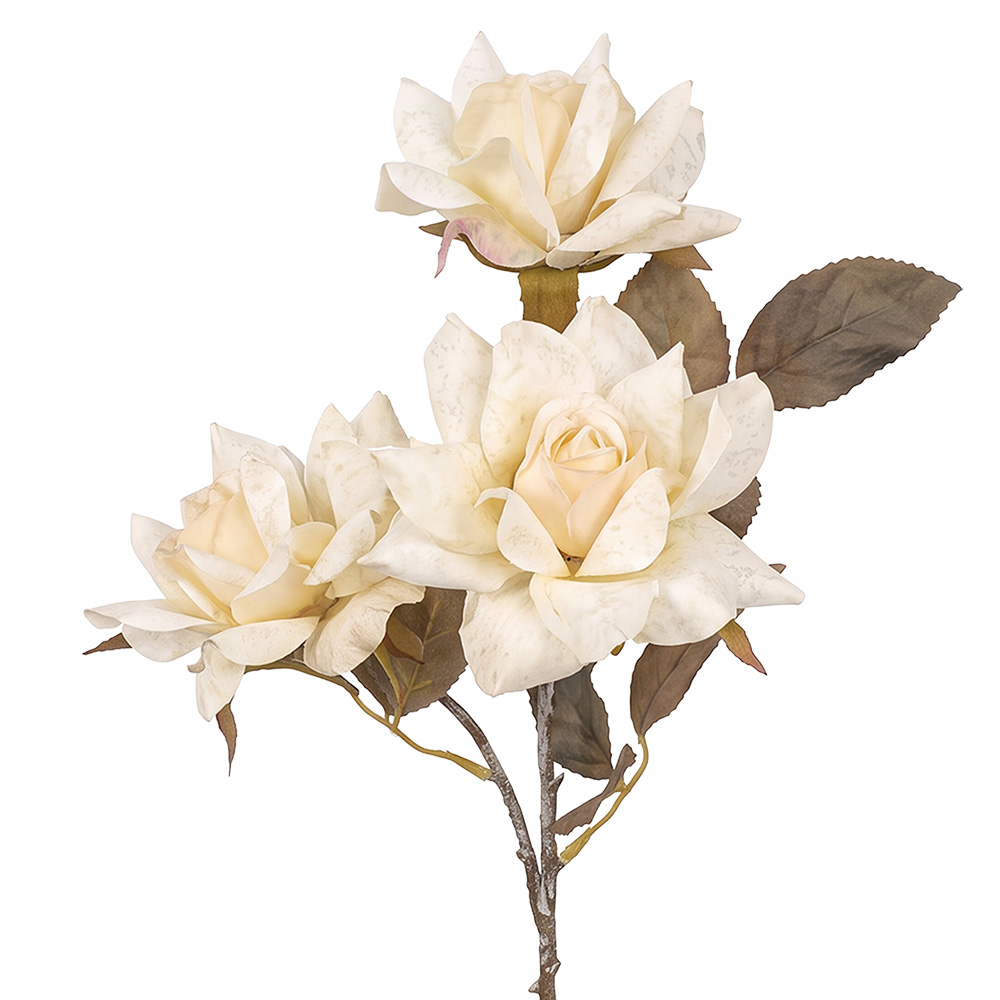 Decorative branch with flowers White 64 cm