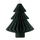 Christmas Decoration Paper Christmas ball Green Ø 9x10 cm