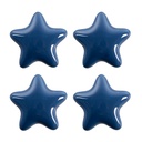 Pomello per Porta set di 4 Blu Ø 4x3/6 cm
