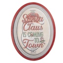 Text Board Beige Red 62x2x47 cm