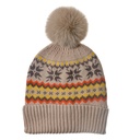 Mütze Damen Beige 22x23 cm