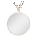 Miroir mural Blanc Marron 48x10x67 cm