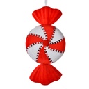 Weihnachtsdeko Anhänger Süßigkeiten Rot Weiß 13x5x25 cm