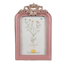 [2F1104] Cornice Foto Rosa Color argento 16x2x23 cm / 13x18 cm