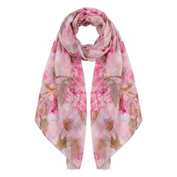 Clayre & Eef Sciarpa donna stampata Rosa Poliestere