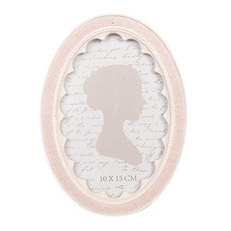 [2F1307] Bilderrahmen Rosa Weiß 13x2x18 cm / 10x15 cm