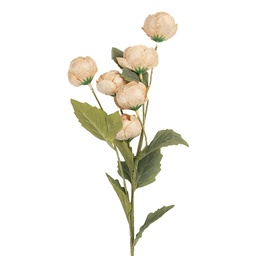 [6PL0409Y] Deko Ast mit Blumen Gelb Grün 10x10x63 cm