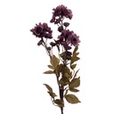 Decorative Artificial Branch with flowers Purple Green 6x10x80 cm
