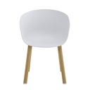 Dining Chairs White Brown 54x51x82 cm
