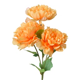 [6PL0375] Fleur artificielle Orange Vert 15x10x61 cm