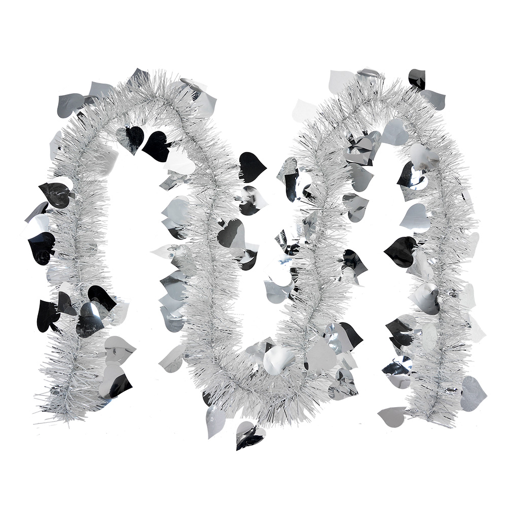 Decoration garland Christmas White 200 cm
