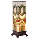 Lampada parete Tiffany Verde, Marrone, Beige 12x12x35 cm E14/max 1x40W