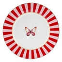 Assiette pour le Petit Déjeuner Blanc Rouge Ø 19x2 cm