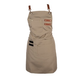 [KT041.040BE] Kochschürze Beige Braun 75x66 cm