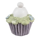 Decoration Statue Rabbit White Purple Ø 11x12 cm