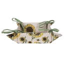 Bread Basket Yellow Beige 35x35x8 cm