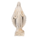 Weihnachtsdeko Standbild Maria Beige Braun 17x12x41 cm